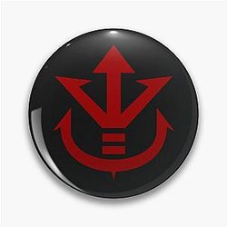 Dragon Ball Logo Royal Sign of the Saiyan , Saiyajins Royal Family. Worn by King Vegeta and his son, Vegeta. Pin
