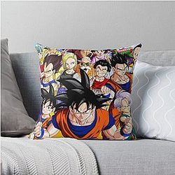 Dragon Ball Anime and Manga Throw Pillow