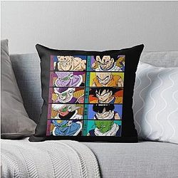 Dragon Ball - Frame Fight . classique Throw Pillow
