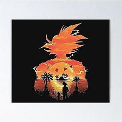 Dragon Ball Z, Son Goku Collection Comforter| Dragon ball gift Poster