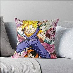 Dragon Ball Anime and Manga Throw Pillow
