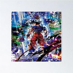 Dragon Ball Super Goku ultra instinct final form wallpaper Poster
