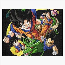 Dragonball characters illustration, Goku Vegeta, Gohan Dragon Ball, dragon ball z Jigsaw Puzzle