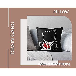 Drain Gang Throw Pillow