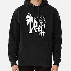 drain gang bladee trash island stretched merch  Pullover Hoodie RB0111