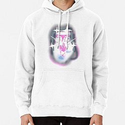 Bladee Drain Gang IDOL pink white logo Pullover Hoodie RB0111