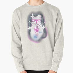 Bladee Drain Gang IDOL pink white logo Pullover Sweatshirt RB0111