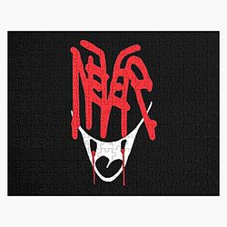 Bladee Drain Gang Shield Gang Never logo  Jigsaw Puzzle RB0111
