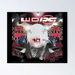 Bladee Drain Gang Working on Dying WODG merch Poster RB0111