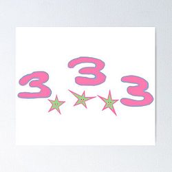 Bladee Drain Gang 333 logo Poster RB0111