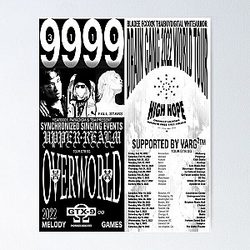 drain gang wrld tour 2022 Poster RB0111