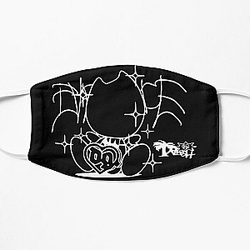 Drain baby bladee drain gang logo eversince trash island Flat Mask RB0111