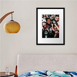 Rapper Vintage Draker Framed print Premium Merch Store