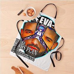 Drake Evangelion Apron Premium Merch Store