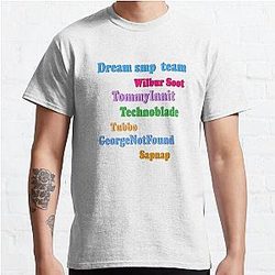 Dream SMP T-Shirts - Dream SMP all members Classic T-Shirt RB1106 [ID7906]