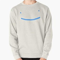 Dream SMP Sweatshirts - Dream SMP blue smile Pullover Sweatshirt RB1106 [ID8163]
