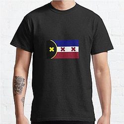 Dream SMP T-Shirts - L'Manberg Dream SMP Flag Classic T-Shirt RB1106 [ID8289]