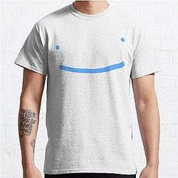 Dream SMP T-Shirts - Dream SMP blue smile Classic T-Shirt RB1106 [ID8305]