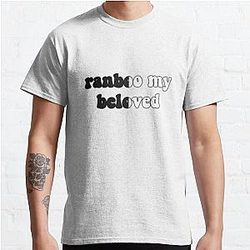 Dream SMP T-Shirts - Ranboo My Beloved Black And White Classic T-Shirt RB1106 [ID8300]