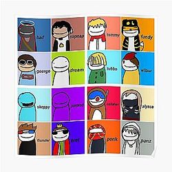 Dream SMP Posters - Dream SMP All Members  Poster RB1106 [ID8516]