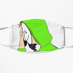 Dream SMP Face Masks - Dream SMP cartoon war  Flat Mask RB1106 [ID8681]