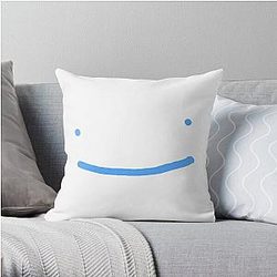 Dream SMP Pillows - Dream SMP blue smile Throw Pillow RB1106 [ID9170]