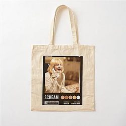 Scream Drew Barrymore Poster Cotton Tote Bag