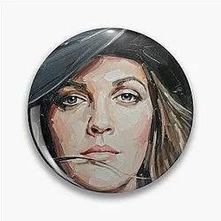 Hollywood Mystery - Drew Barrymore Oil Portrait Pin