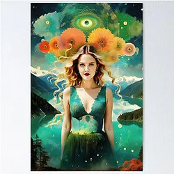 Famous Pisces Drew Barrymore Poster