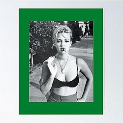 Drew Barrymore Classic Tee For Men Love Poster