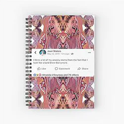 Bald Drew Barrymore Notebook