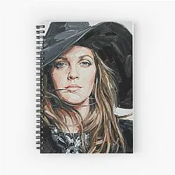Hollywood Mystery - Drew Barrymore Expressive Portrait Spiral Notebook
