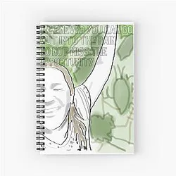 Drew Barrymore in the Rain Notebook