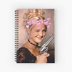 Drew Barrymore Spiral Notebook
