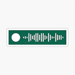 Drew Barrymore Spotify Code Sticker