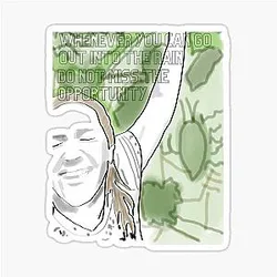 Drew Barrymore in the Rain Sticker