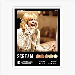 Scream Drew Barrymore Poster Sticker