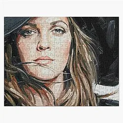 Hollywood Mystery - Drew Barrymore Oil Portrait Jigsaw Puzzle