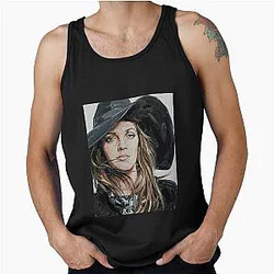 Hollywood Mystery Expressive Oil Portrait Tank Top