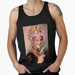 Drew Barrymore Pistol Design Tank