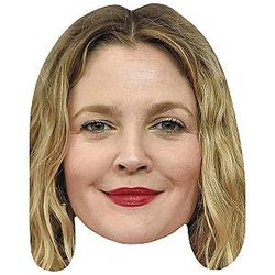 Drew Barrymore Lipstick Celebrity Face Fancy Dress Mask