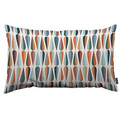 Hosny Drop Shapes Throw Pillow Cover Mid Century Modern Style Drop Shapes in Tones Linen Fabric for Couch Bed Sofa Waist Cushion Cover 12 x 20 inch Pillow Case