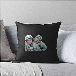 Dumb and Dumber Bike Ride Throw Pillow