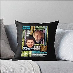 Dumb and Dumber T-Shirt, Dumb Dumber Quotes Throw Pillow