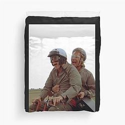Dumb and Dumber Bike Ride Duvet Cover