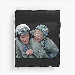 Dumb and Dumber Bike Ride Duvet Cover