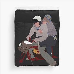 Dumb and Dumber Mini Bike Duvet Cover