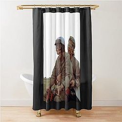 Dumb and Dumber Bike Ride Shower Curtain