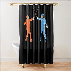 Dumb On Guard Mens Best Shower Curtain