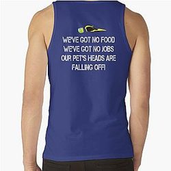 Dumb and Pets Heads Are Falling Off! Tank Top
